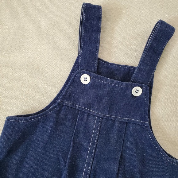 Vintage Midnight Chambray Bubble Romper 12 months - Picture 2 of 8